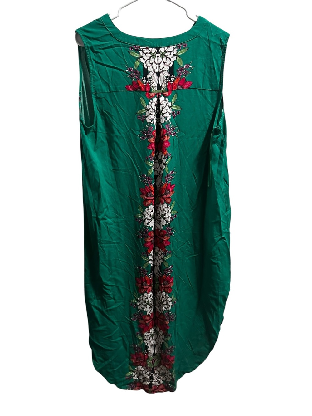 Cupio Green Floral V-Neck Dress size XL NWT - Picture 5 of 6
